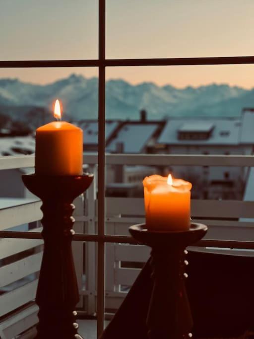Penthouse Im Dachgeschoss Leilighet Sonthofen Eksteriør bilde